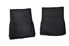 Knit Cuffs for Jacket 1 Pair Black Seamless Rib Cuffs for Sleeve Replace