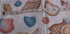 SEASHELL fabric 44 x 50 inches off-white beach shell