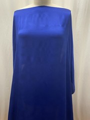 100% Crinkled Silk Crepe Back Satin Deep Royal Blue Fabric 1 Yd. 34″ Long 52″ W