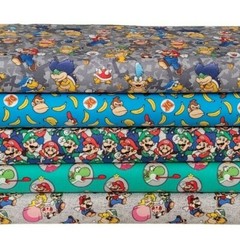 Nintendo Mario Luigi Donkey Kong -PICK PRINT- Cotton Fabric by the 1/4 Yard