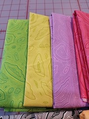 Quilting Cotton Fabric Tula Pink’s Mineral, 11 End of Bolt Remnants 6 yds, 6 in.
