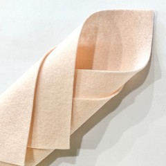 1mm Soft Peach 100% Merino Wool Felt Sheet 20 x 30cm