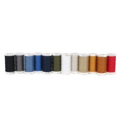 Gutermann Thread Set: Denim: 12 x 100m: Assorted Shades Multicoloured