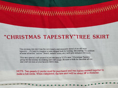 2 Cranston Christmas Tapestry Tree Skirt Fabric Panel Stocking Reindeer Pinecone