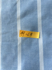 Brother Textile White Blue Striped Pillow Case Ticking upHolstery Cotton 68″x44″