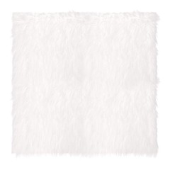 30″x30″ White Faux Fur Square Fabric for Crafts, Gnomes, Animal Costumes