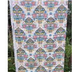 Hobby Lobby Bright Paisley Fabric Multi Color Medallion Damask 46×78 2.16 Yards