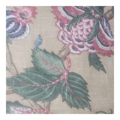 P KAUFMANN Jacobean Floral Antique Brissac Upholstery Fabric Yard 54″W Sold/yd