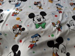 Fabric Mickey And Friends Celebration 66 L X 54 W Multicolor