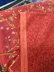 2 Pieces At .75 Yard Each 100 Cotton Quilting Fabric Maroon floral moda