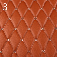 Faux Leather Fabric Car Upholstery Sponge Quilted Embroidered Thick Waterproof