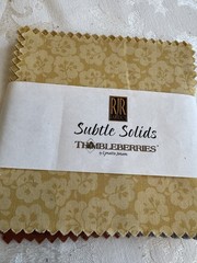 Thimbleberries “subtle Solids” Lynette Jensen Charm Pack 5″ Quilting Squares