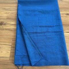 Vintage Blue Slub Apparel Fabric Textured Woven 1 yard + 12″ L x 66″ W