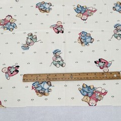 Vintage “That’s Our Baby” 624 Quilted Bib Panels Doll Bears & Mouse Plus Fabric