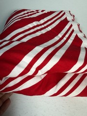 Flannel Fabric JOANN Red White Candy Cane Stripe 42” x 176” 4.89 Yards