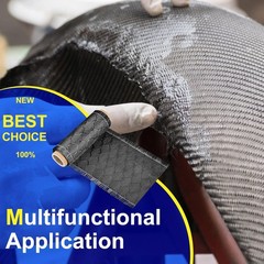 5Ft x 4″ Black Carbon Fiber Cloth – 2×2 Twill Weave for Structural Reinforcement