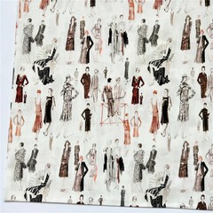 Vintage newspaper girl oil painting girl Cotton Fabric Sew Clothes Dress Fabric