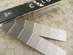 Moonlight Scroll, an allover textured decorator material on linen/rayon blend