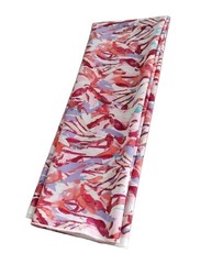 Modern Floral Abstract Twill Fabric 59×75″ Woven Polyester Blend