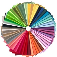 Misscrafts 50pcs Craft Fabric Bundle Squares Quilting Fabric Pure Colour for …