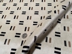 2YD KIRKBY K5219/01 Hammersmith Monochrome 100% Viscose Pile Geo Velvet Fabric