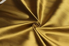 100%silk Gold Stripe Silk Fabric by the half of yard F354