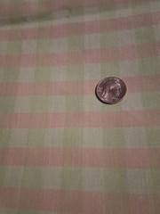 Light Green Pink Stripes Cotton Polyester Blend Fabric 34″ X 45″