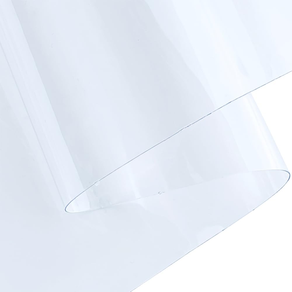 | 12 Gauge Clear Tinted Plastic Vinyl, 16″x48″ See Through Vinyl Fabric-Trans…