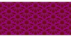 1/2 Yard Fabric – Indelible | Coneflower – Magenta by Anna Maria Textiles