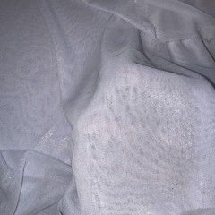 Stretch Fabric Dancer Mesh Shimmer Pure White 60” Wide, 3.67 Yards