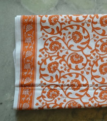 NO TARRIF CHARGES 100%✅ KK6 Barmer Print Hand Block 100%Cotton Fabric 15 Yard