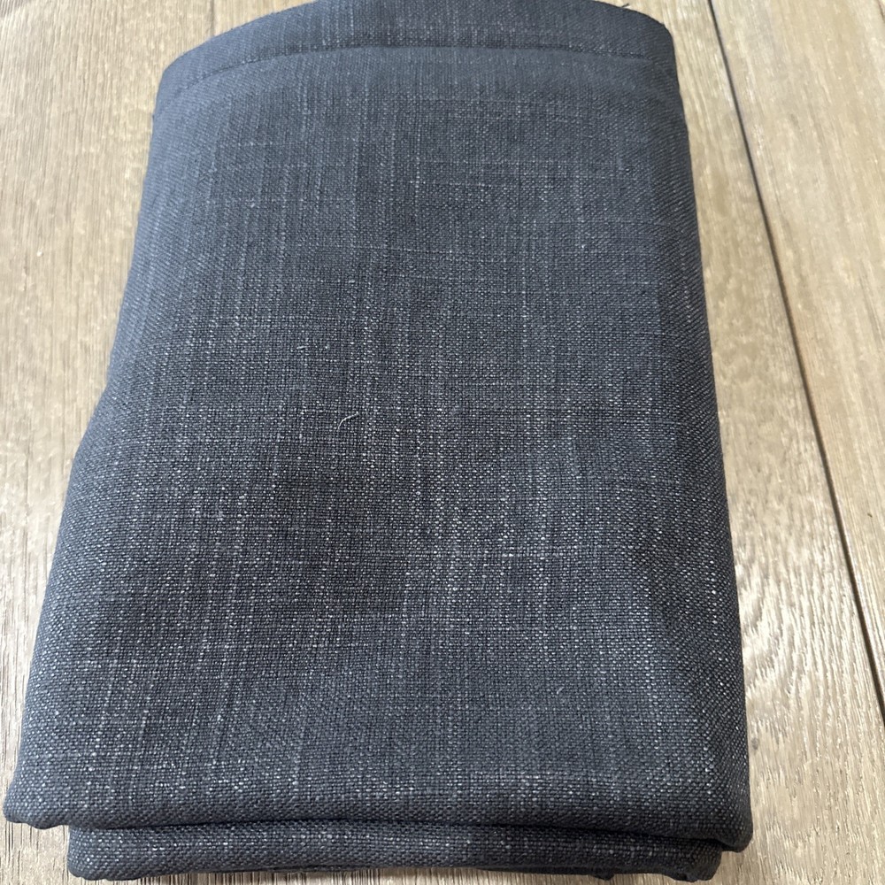 Performance Linen Charcoal Gray FABRIC 2.25 yard remnant high end