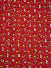 MLB St Louis Cardinals cotton quilting fabric bhy x 58″ w major league baseball