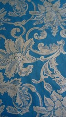 Vintage Reversible Medium Weight Fabric 4.25 Yards