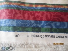 Stanley King Studio Home Decor Fabric 1yd 32″ x 56″ stripes borders rich colors
