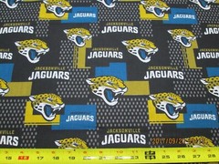 JACKSOVILLE “JAGS ” NFL FABRIC 100% COTTON BRAND NEW DESIGN 1/2 YARD PIECE