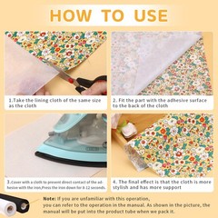 UzecPk Medium Weight Fusible Interfacing for Sewing: 12″ X X 30yd, White