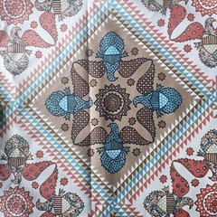 ZEPEL FABRICS FOR GUNNE SAX CANVAS COTTON “LIBERTY QUILT” PRINT 3 YARDS X 55″