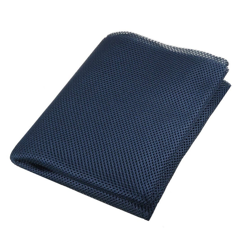 Navy Blue Speaker Mesh Grill Cloth Dust Stereo Filter Fabric 1 x 1.6m Home