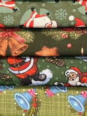 Quilting Fabric Lot – Christmas Holiday Winter, 10 Fat Quarters + 1 FREE!