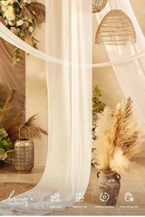Ling’s Moment Wedding Arch Draping Fabric 2 Panels 32Ft x 30″ Wrinkle-Free