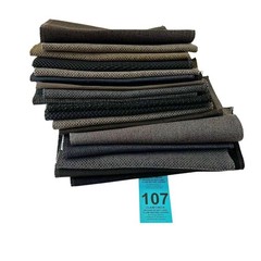 20 Assorted Designer Neutral Upholstery Fabric Swatches | Quilting Crafts