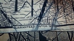 African Ankara Dutch Wax Print Fabric Navy & White 100% Cotton 2 pillow Covers