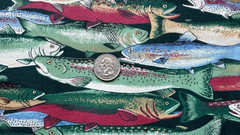 Vintage Fabric Traditions – 1993 – Fish – 1 Yard x 44″ 100% Cotton