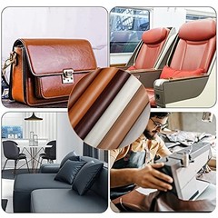 Faux Leather Fabric 54×72 Inch 1.2mm Thick Marine Grade Vinyl Upholstery