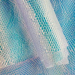 | Iridescent Transparent Embossed Vinyl Holographic Blue Clear PVC Vinyl Craf…