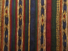 Vtg. 1992 Fabric Tandler Textile Brushed Cotton Striped Multicolor 2yd30x 60
