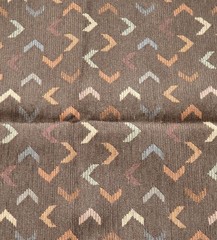 Chevron Upholstery Fabric 2 Yards 24″ M.S.T. 27 99 Brown Textured Crafts