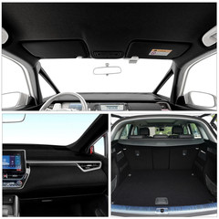 3MM Black Suede Headliner Fabric 2*60″x80″ Foam Backed for Car Inner Roof Repair