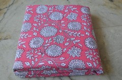 5 Yard New Hand Printed Indian Fabric 100% Cotton NO DUTY CHARGES 100%✅ZK-376